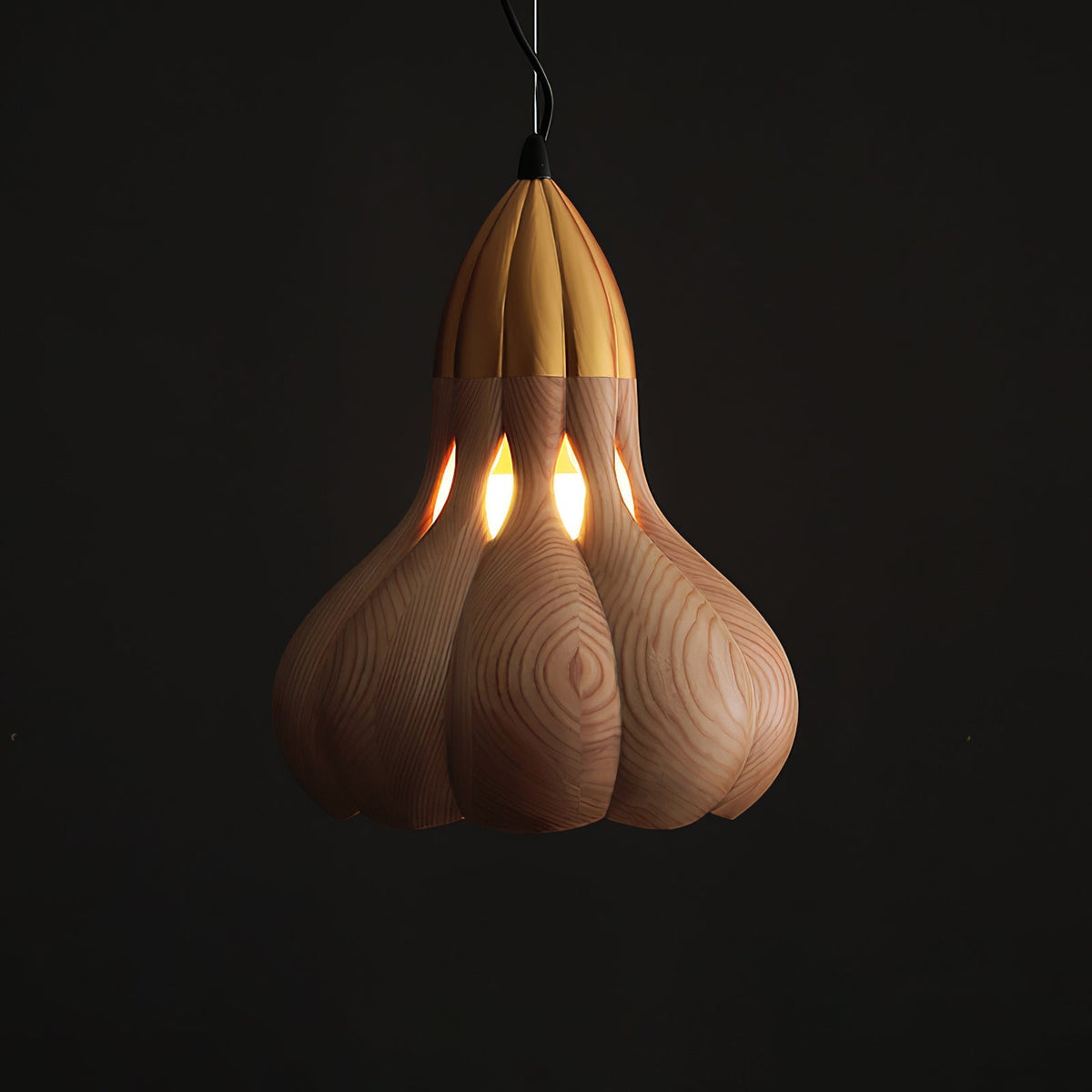 Lavenis Wood Pendant Light-Moonnatur