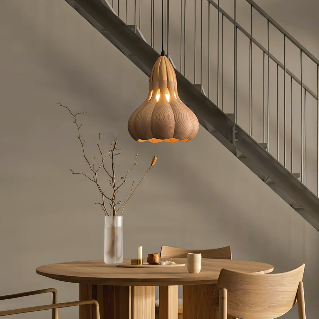 Lavenis Wood Pendant Light-Moonnatur