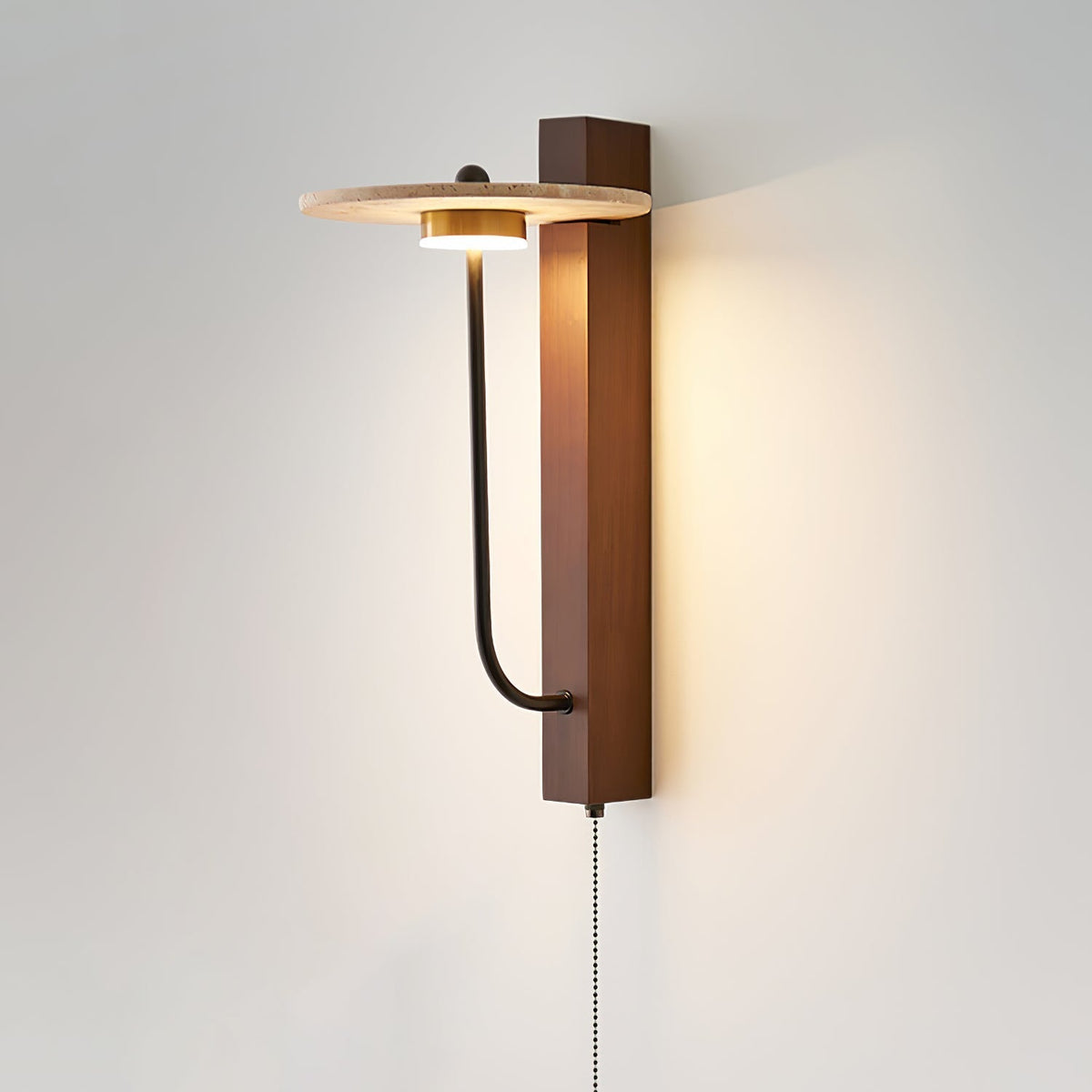 Bryneth Travertine Wall Light-Moonnatur