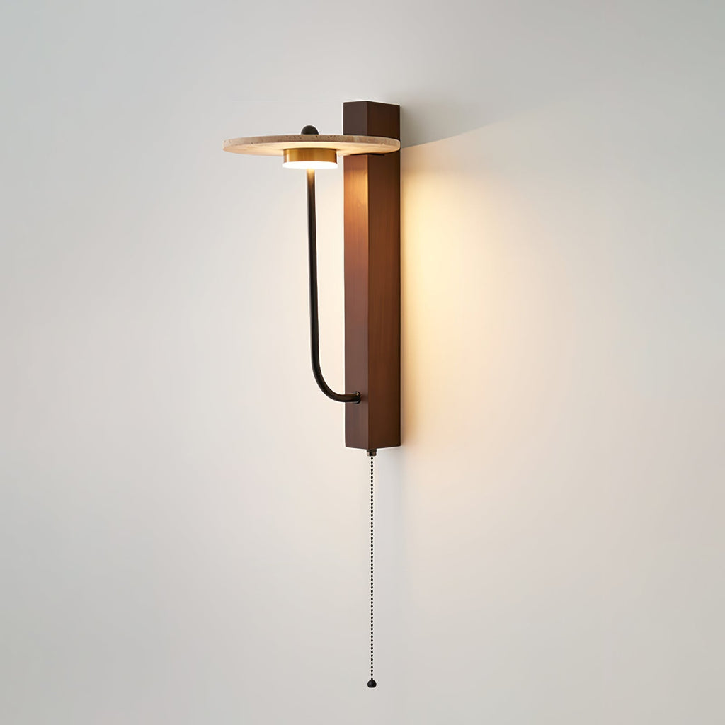 Bryneth Travertine Wall Light-Moonnatur