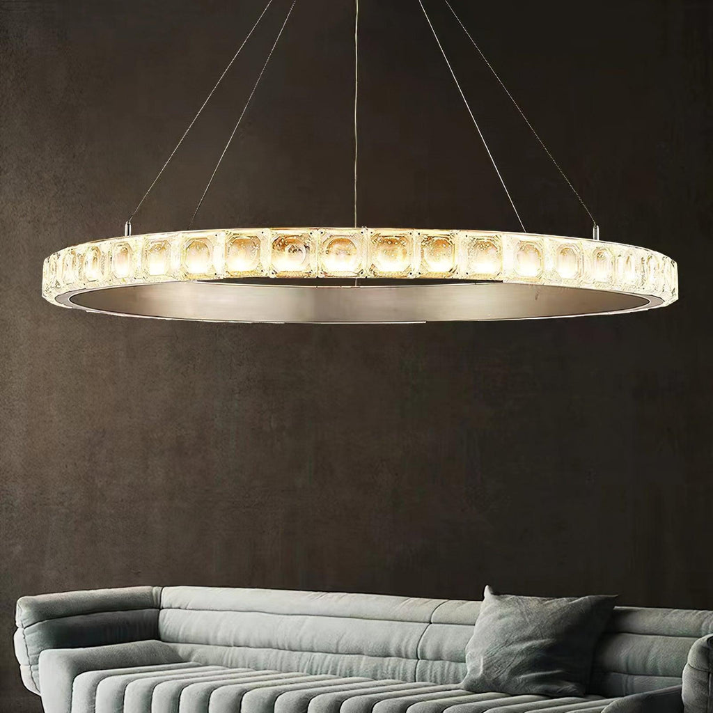 Ilvenwyn Glass Chandelier-Moonnatur