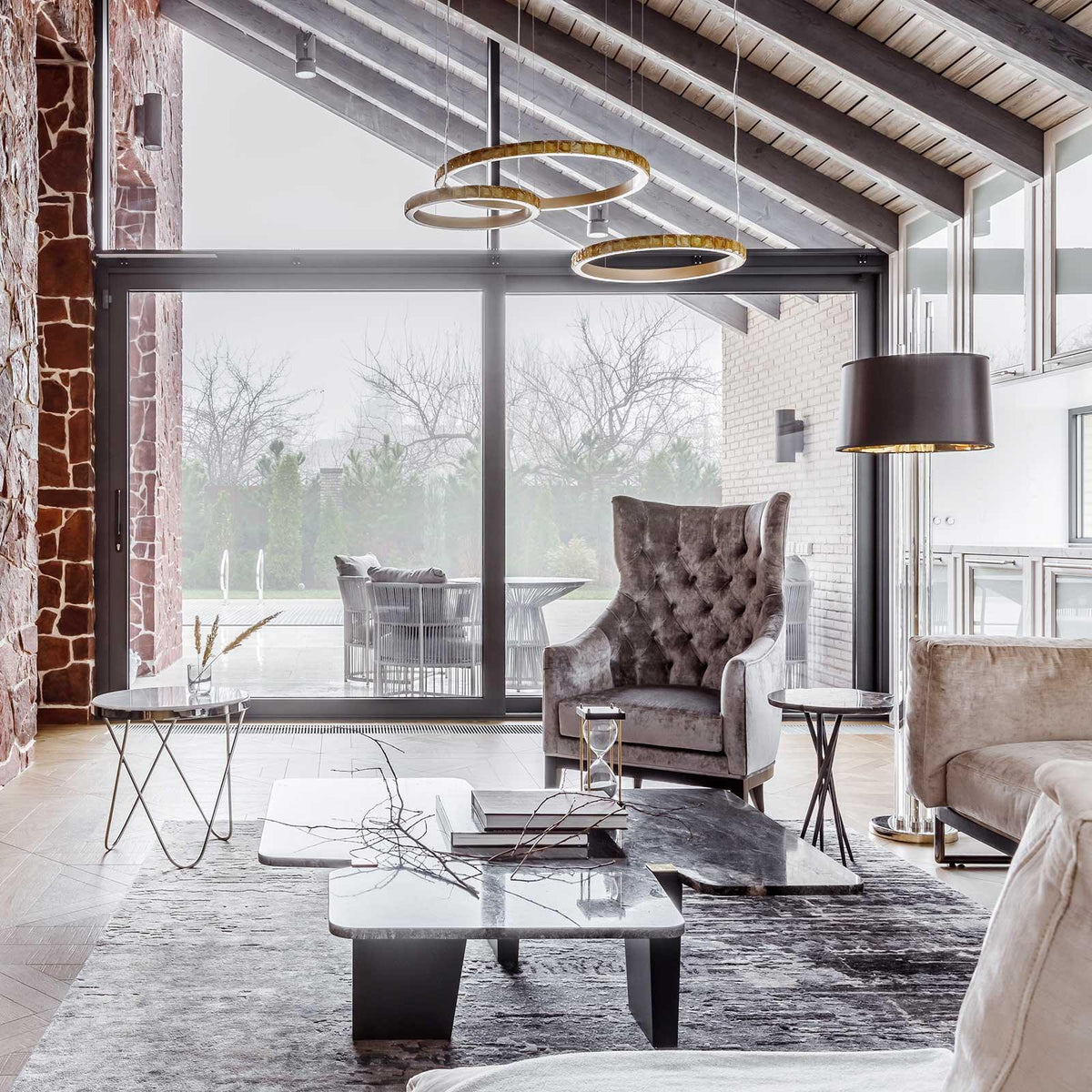 Ilvenwyn Glass Chandelier-Moonnatur