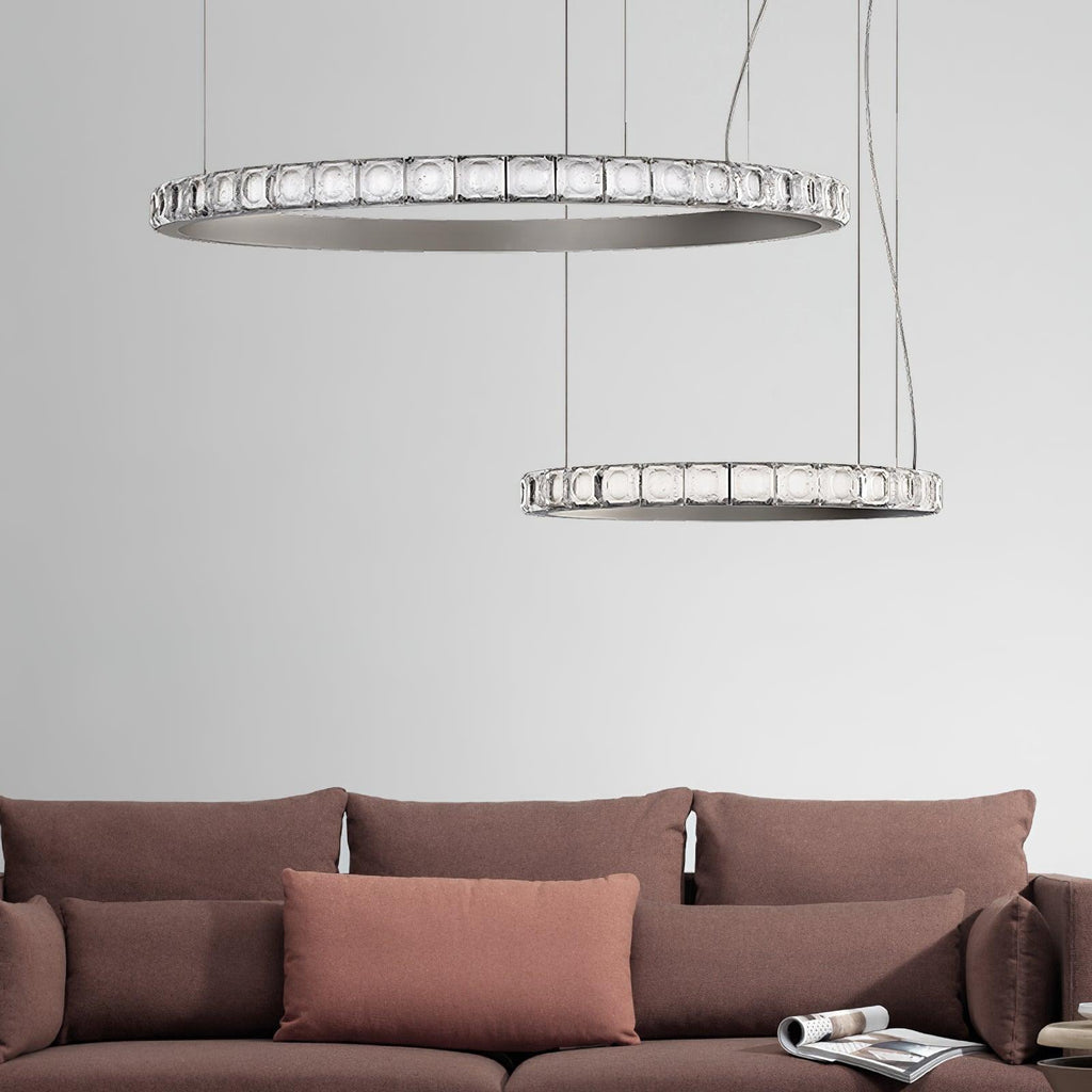 Ilvenwyn Glass Chandelier-Moonnatur