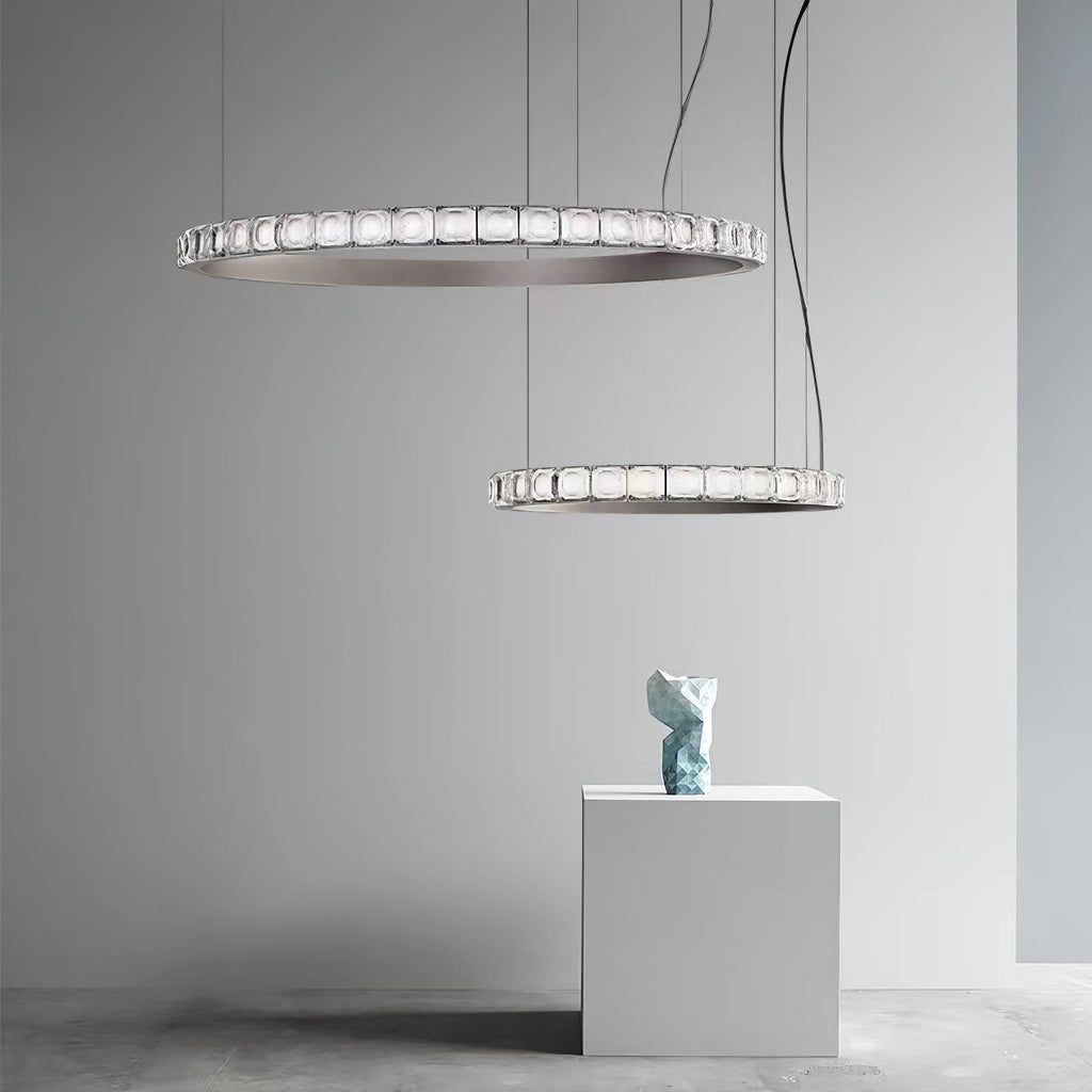 Ilvenwyn Glass Chandelier-Moonnatur