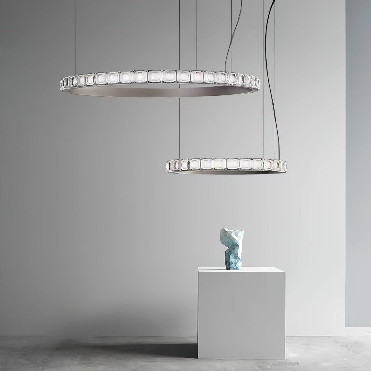 Ilvenwyn Glass Chandelier-Moonnatur