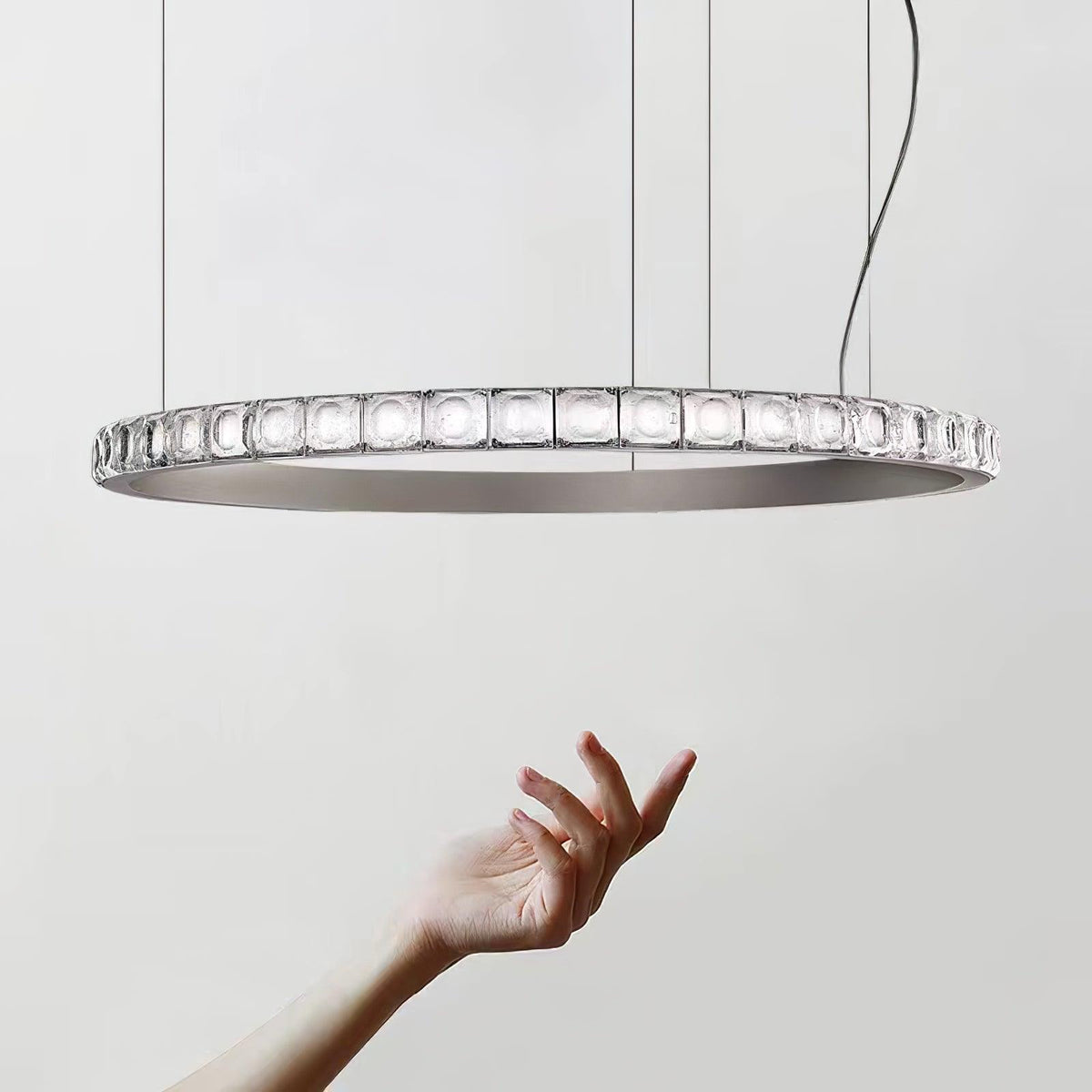 Ilvenwyn Glass Chandelier-Moonnatur
