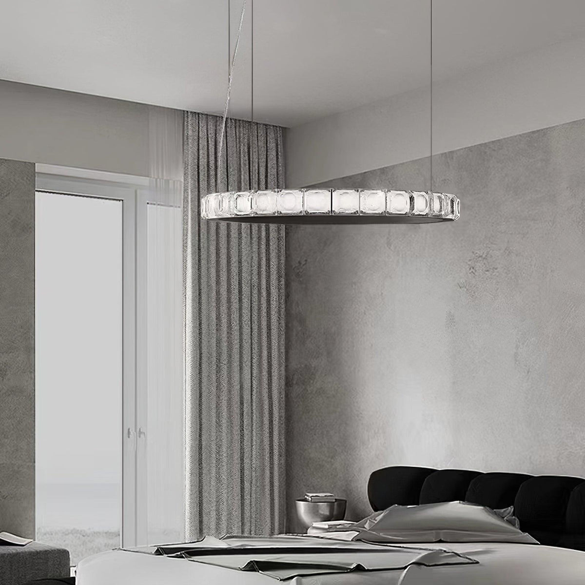 Ilvenwyn Glass Chandelier-Moonnatur