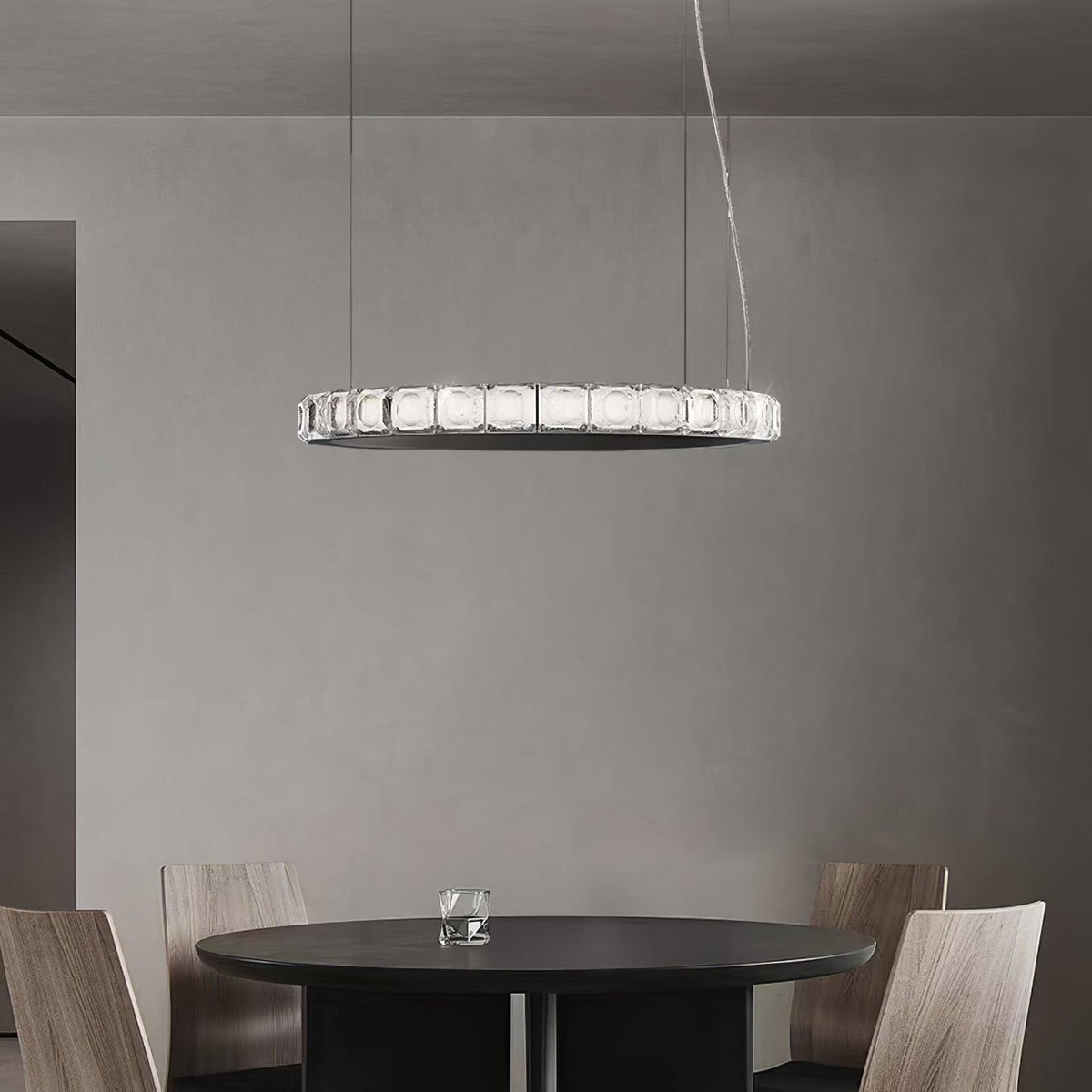 Ilvenwyn Glass Chandelier-Moonnatur