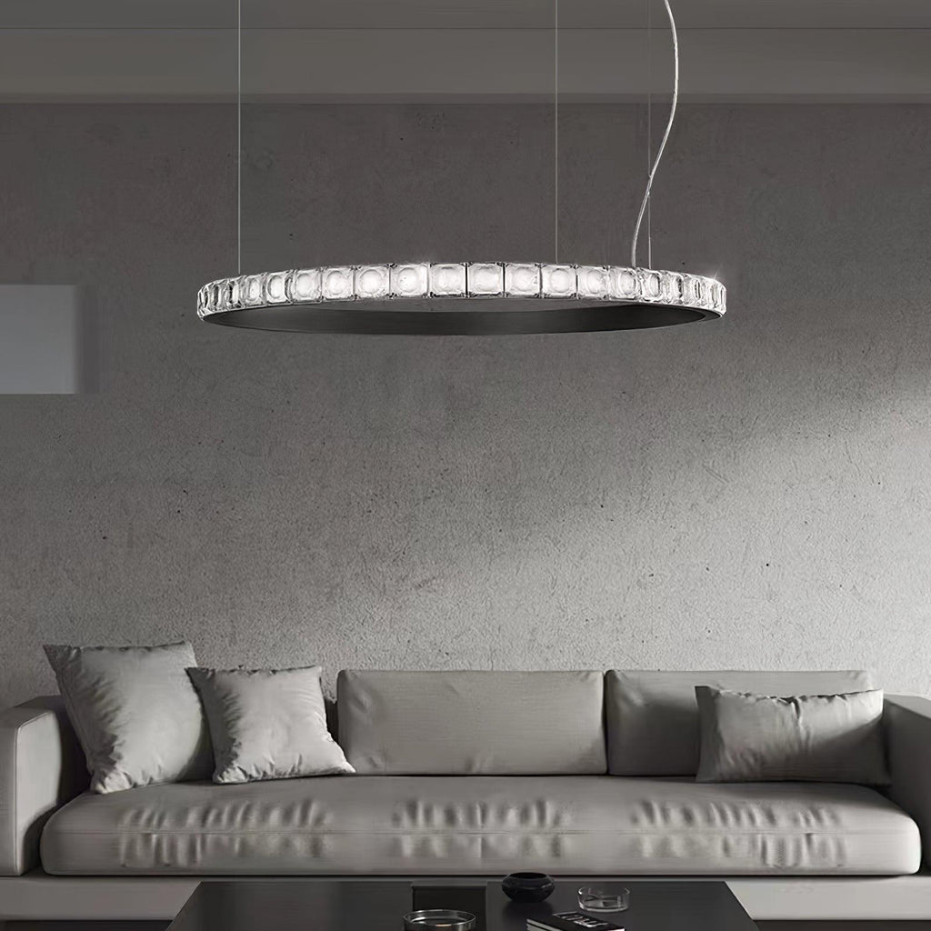 Ilvenwyn Glass Chandelier-Moonnatur