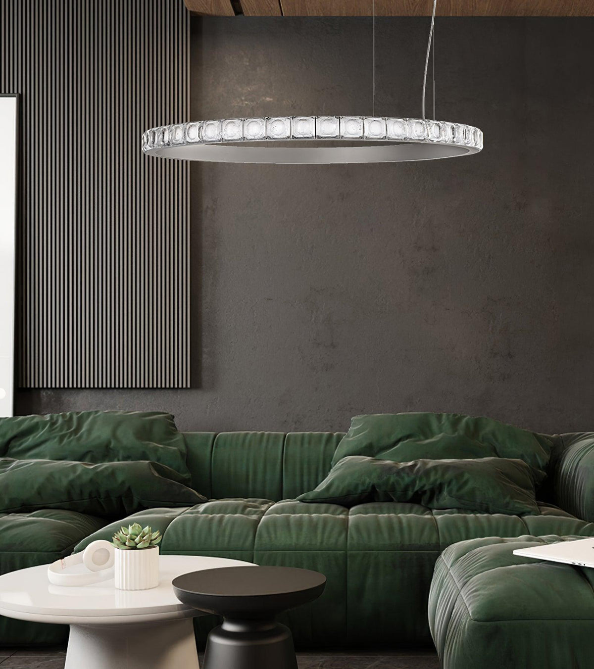 Ilvenwyn Glass Chandelier-Moonnatur