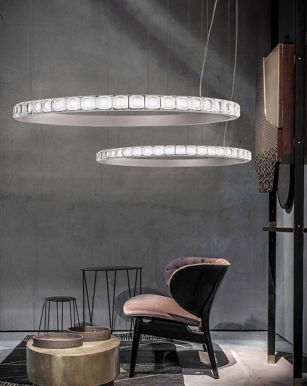 Ilvenwyn Glass Chandelier-Moonnatur