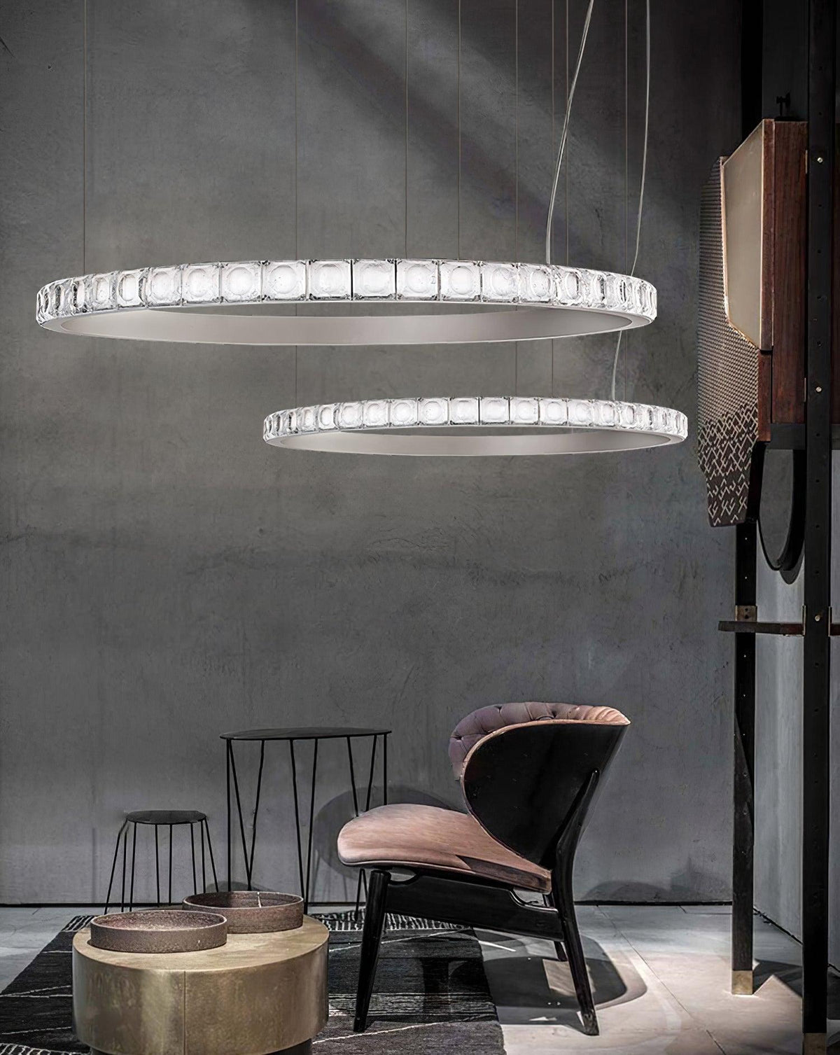 Ilvenwyn Glass Chandelier-Moonnatur