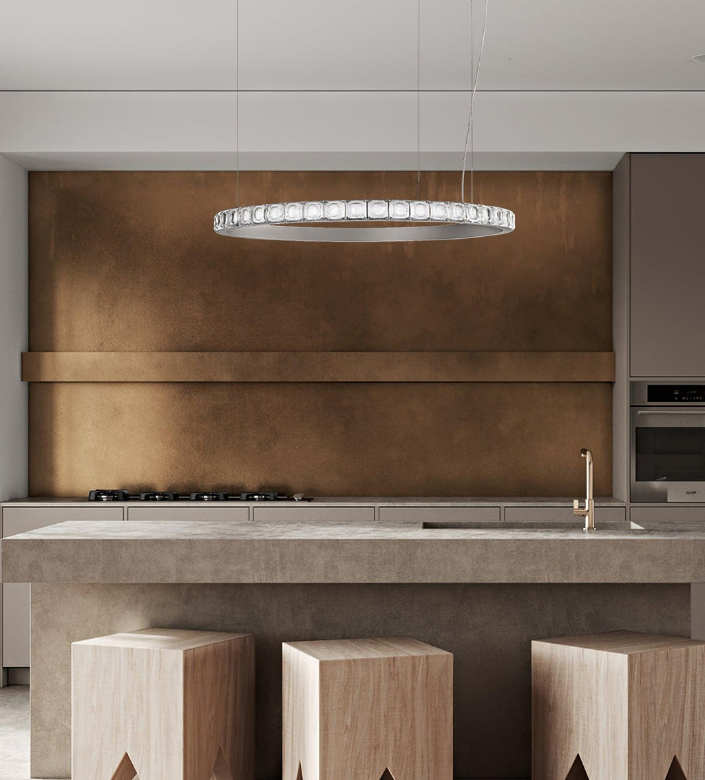 Ilvenwyn Glass Chandelier-Moonnatur