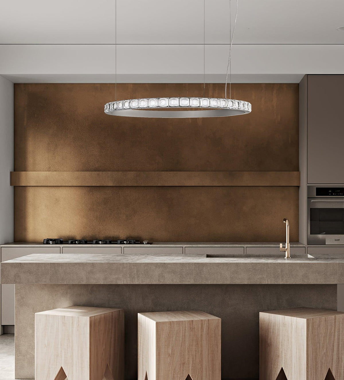 Ilvenwyn Glass Chandelier-Moonnatur