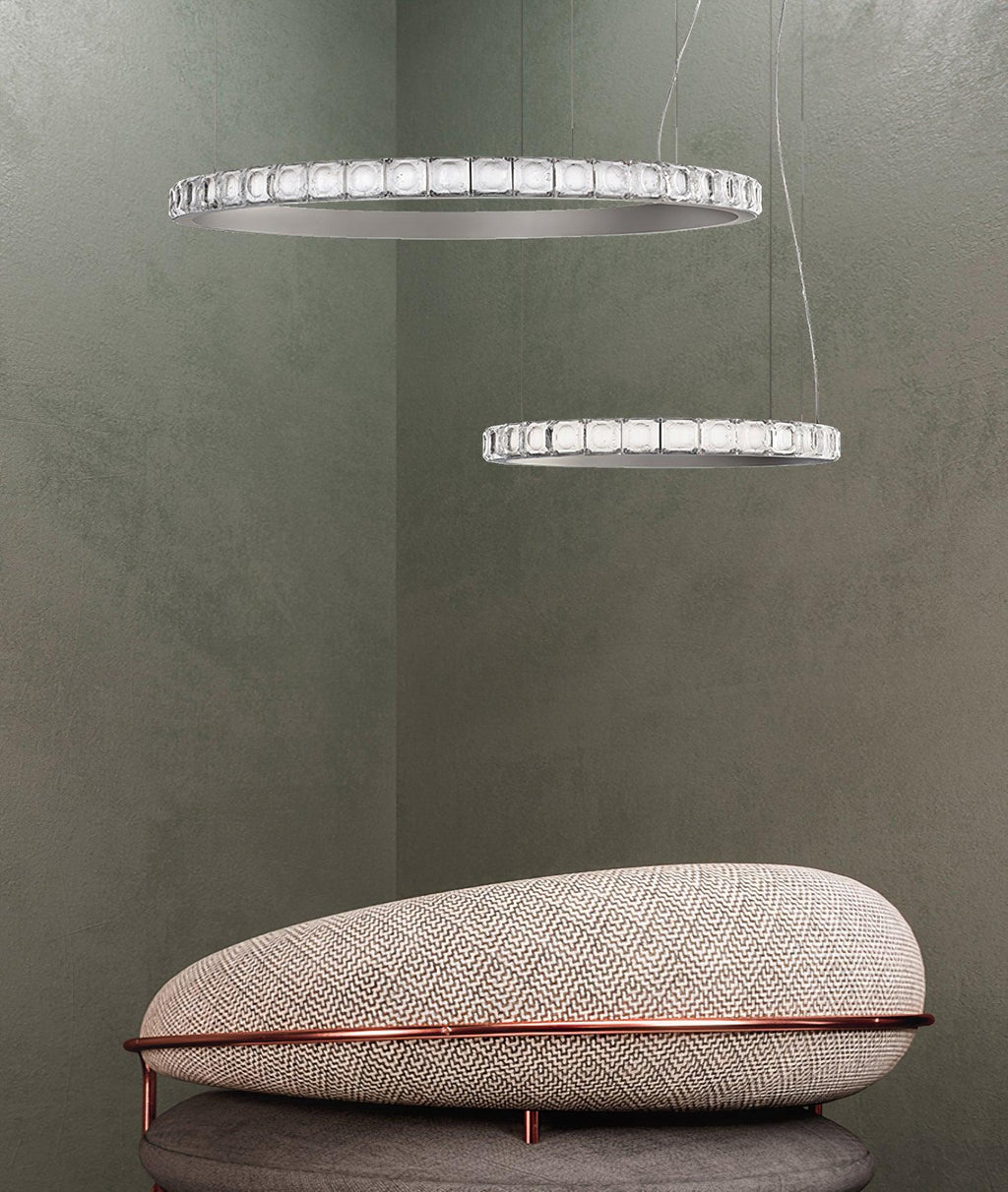 Ilvenwyn Glass Chandelier-Moonnatur