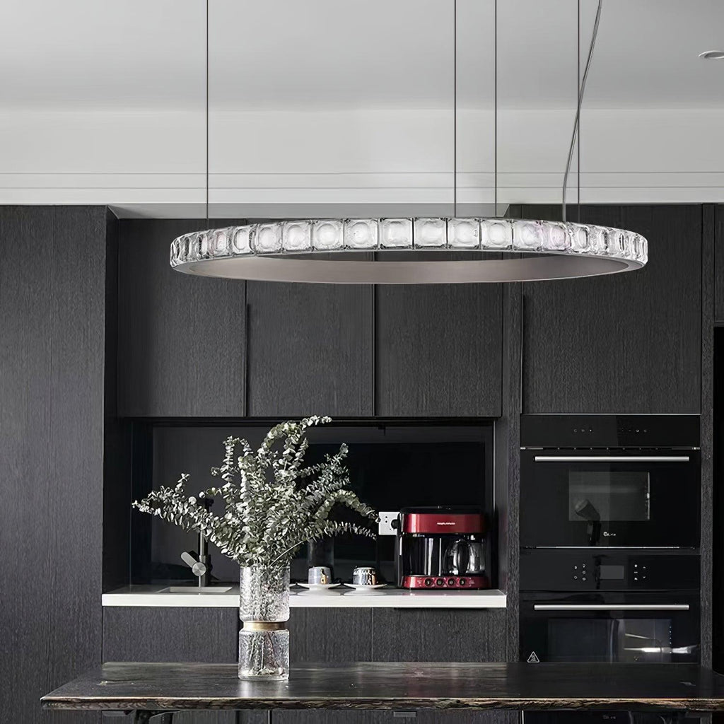 Ilvenwyn Glass Chandelier-Moonnatur