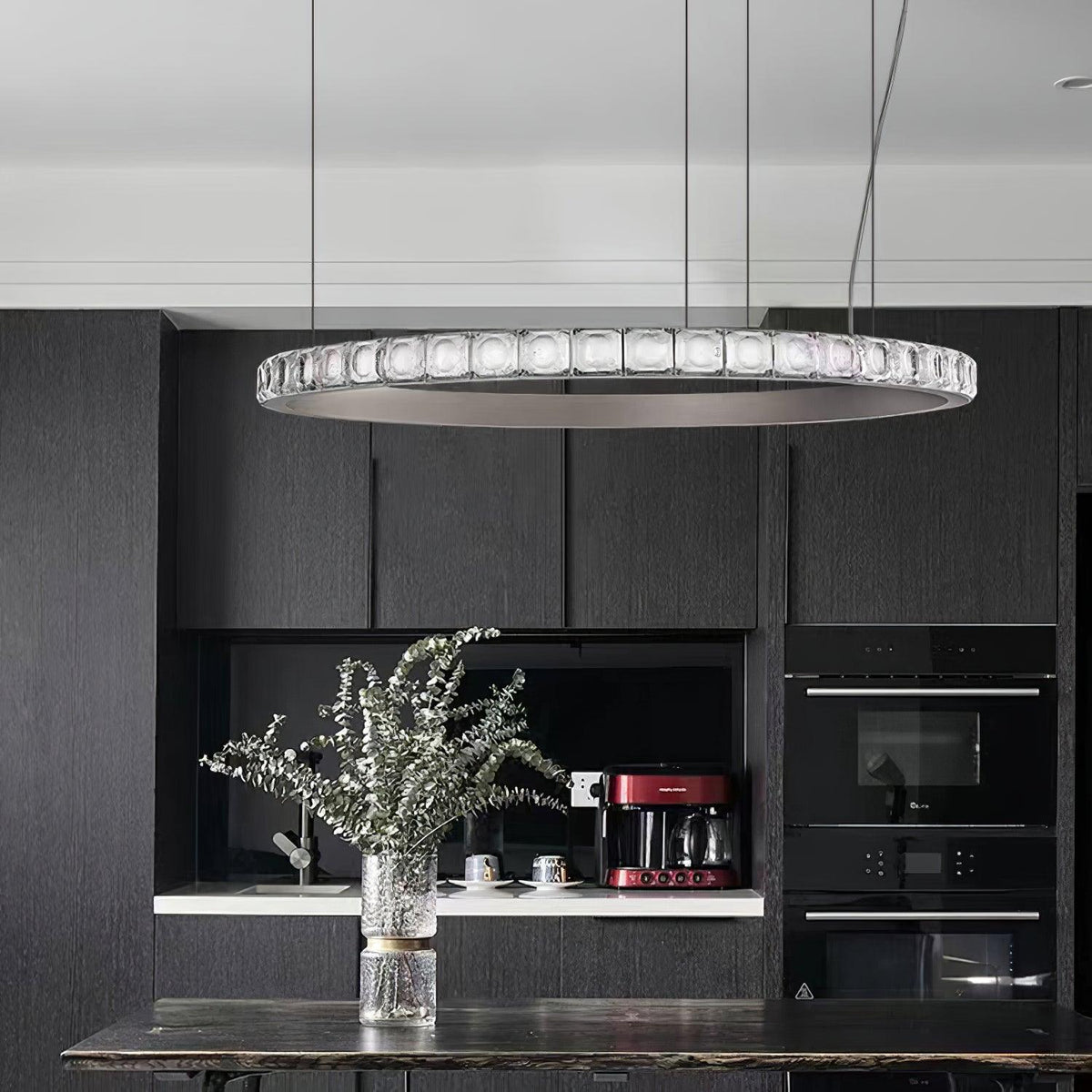 Ilvenwyn Glass Chandelier-Moonnatur