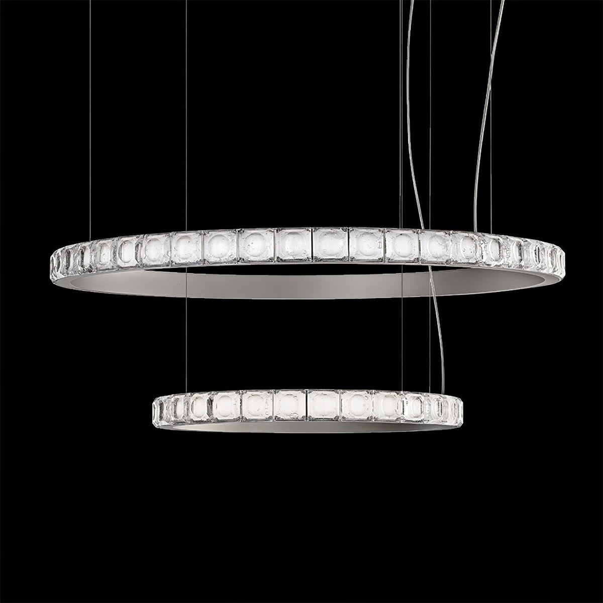 Ilvenwyn Glass Chandelier-Moonnatur