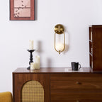 Glenwyn Glass Wall Light-Moonnatur