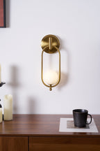 Glenwyn Glass Wall Light-Moonnatur