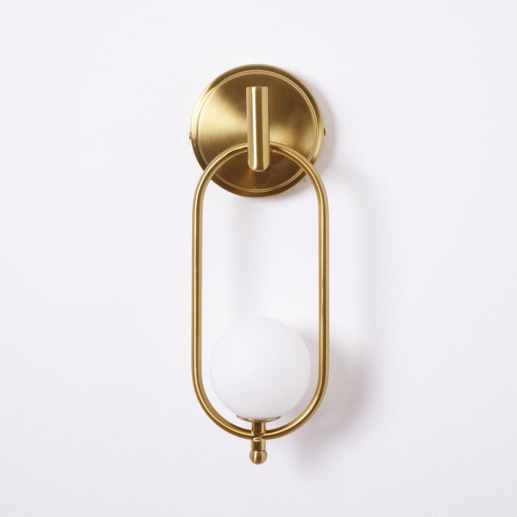 Glenwyn Glass Wall Light-Moonnatur