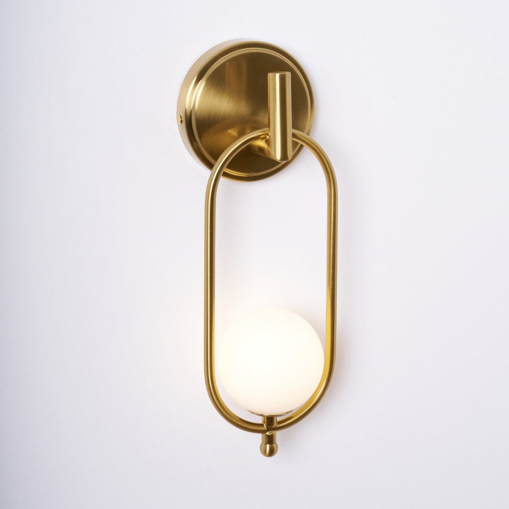 Glenwyn Glass Wall Light-Moonnatur