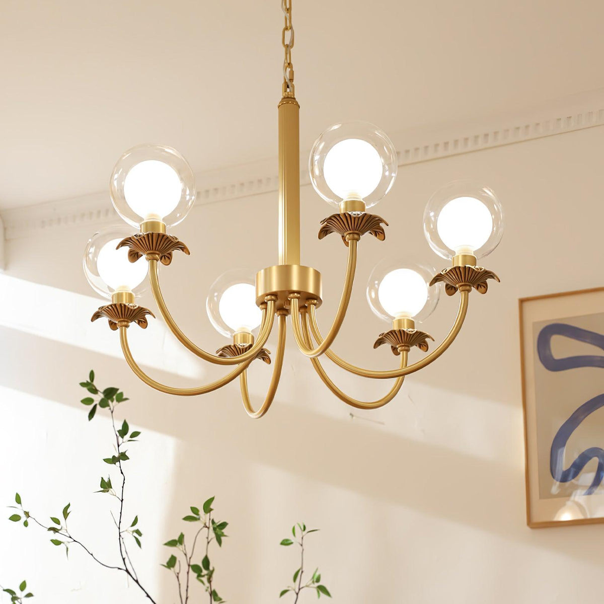 Idenaria Glass Chandelier-Moonnatur