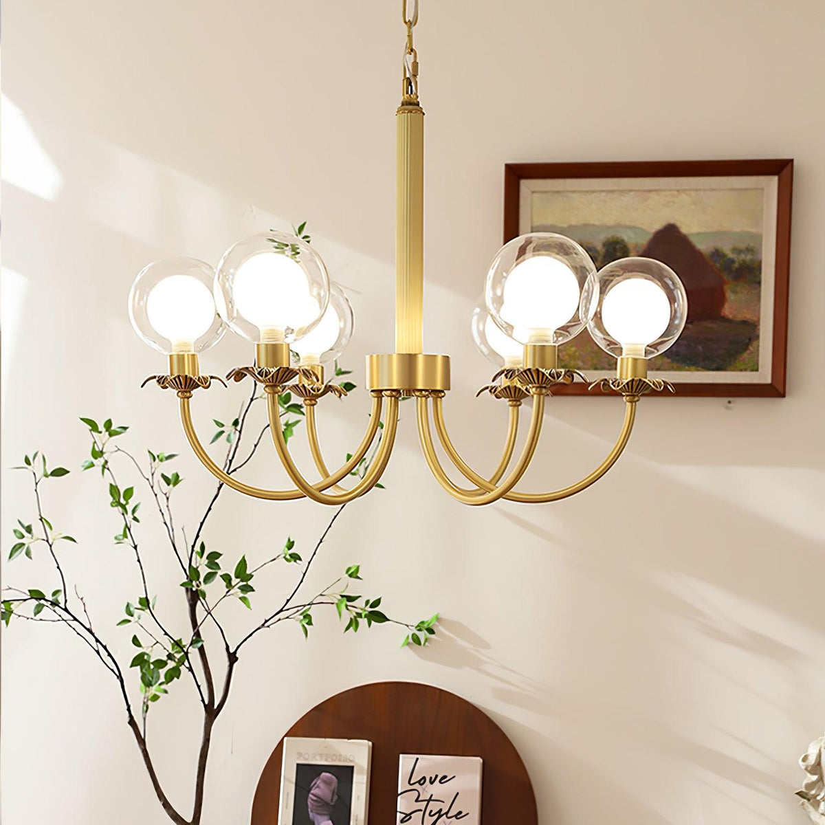 Idenaria Glass Chandelier-Moonnatur