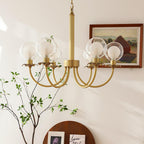 Idenaria Glass Chandelier-Moonnatur