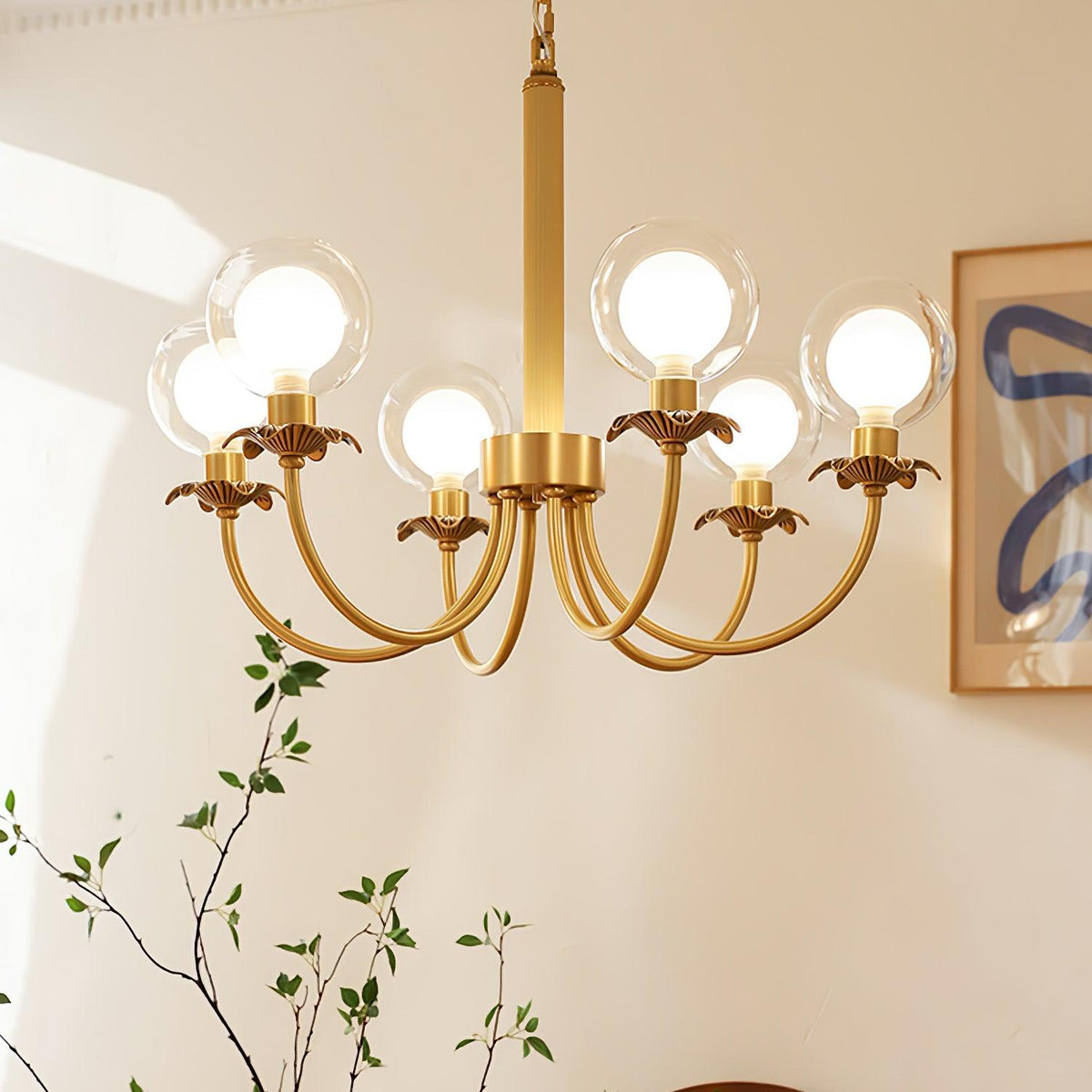 Idenaria Glass Chandelier-Moonnatur