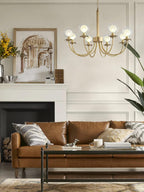 Idenaria Glass Chandelier-Moonnatur