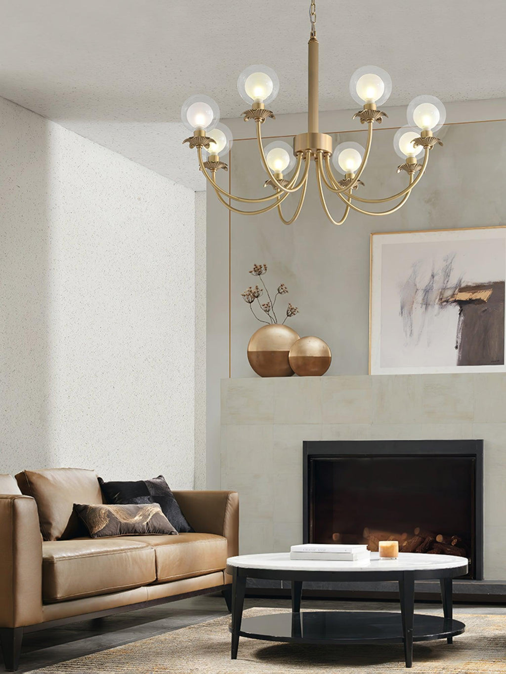Idenaria Glass Chandelier-Moonnatur