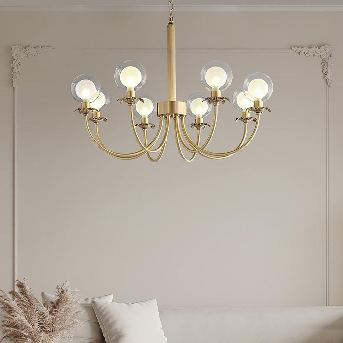 Idenaria Glass Chandelier-Moonnatur
