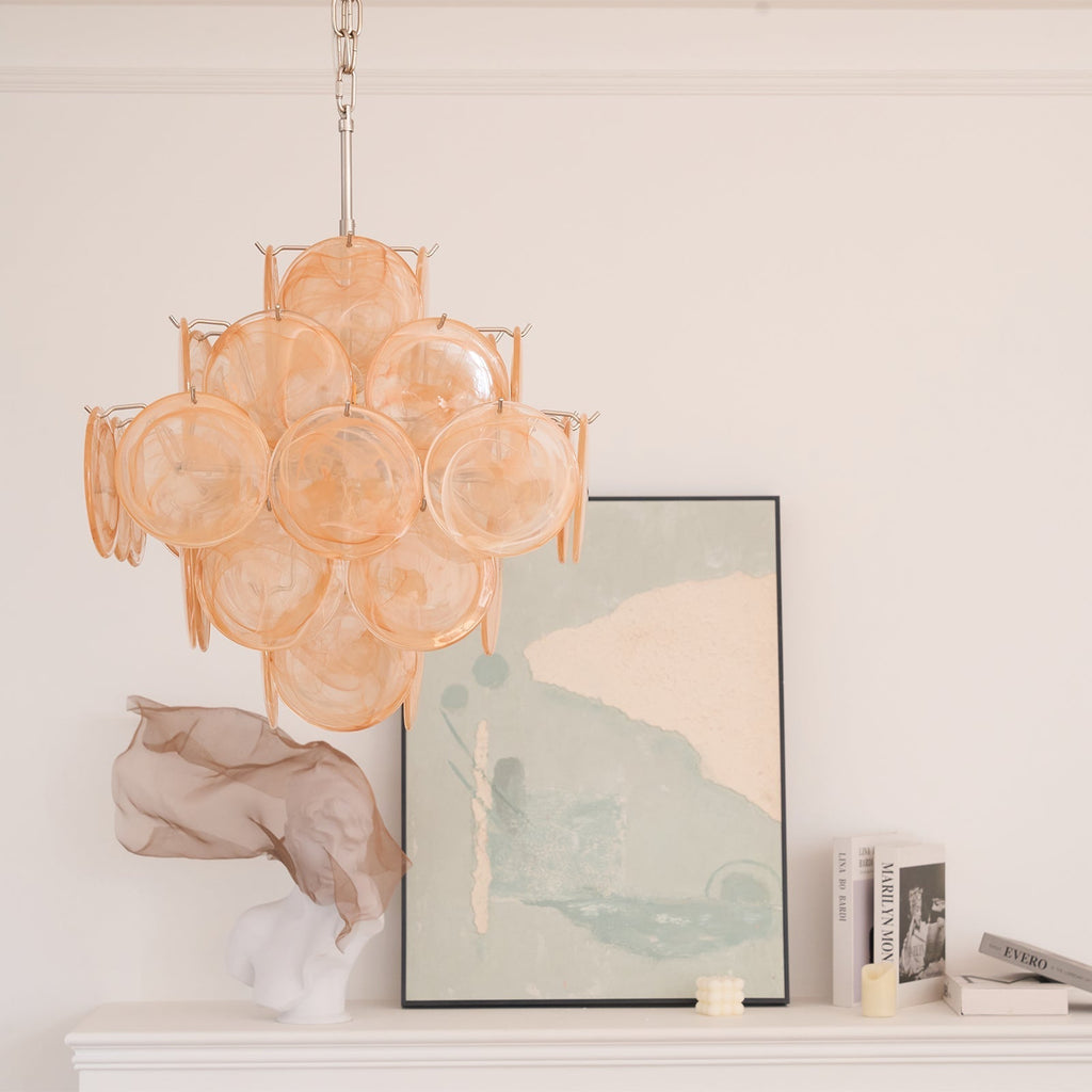 Tildeneris Glass Chandelier-Moonnatur
