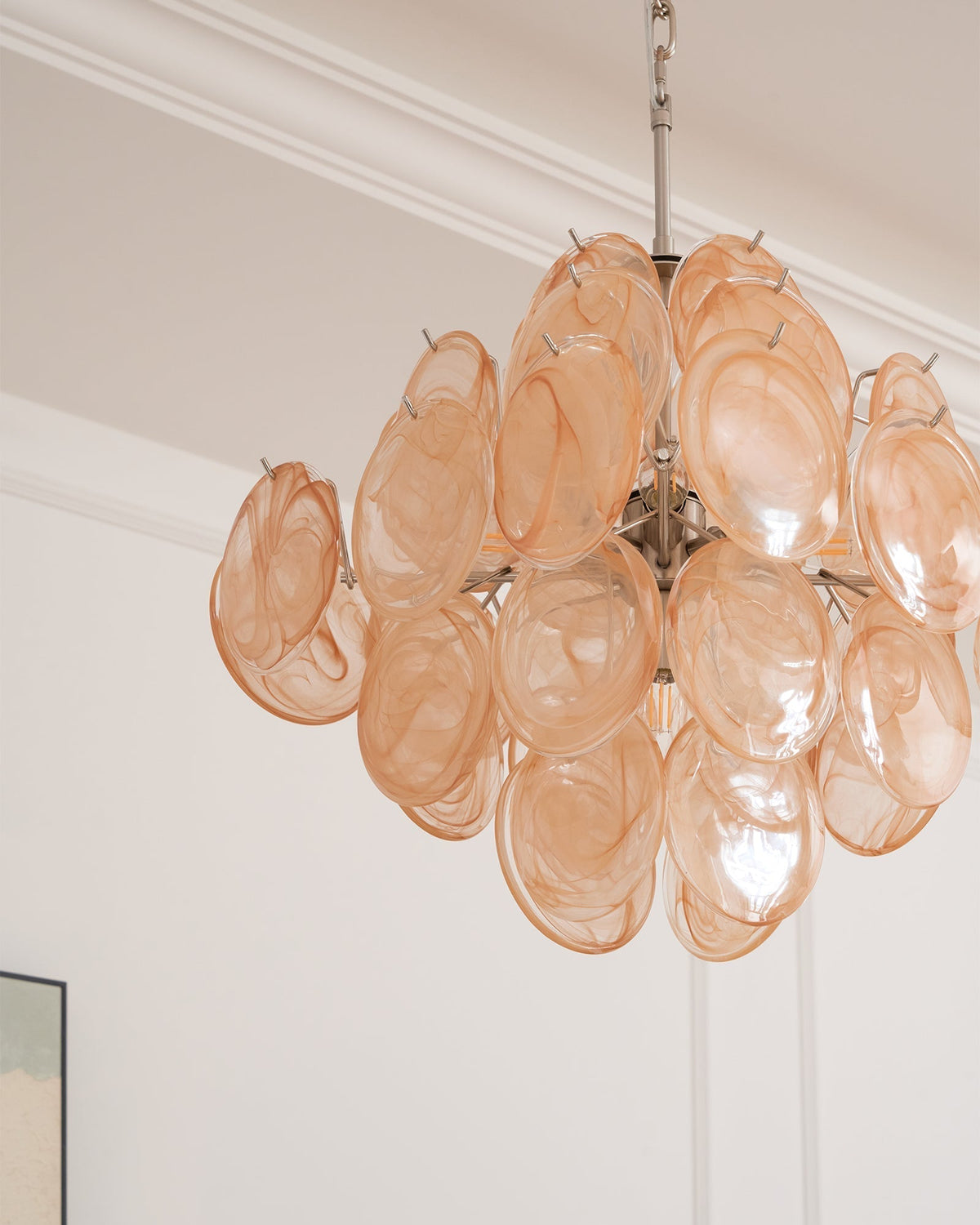 Tildeneris Glass Chandelier-Moonnatur