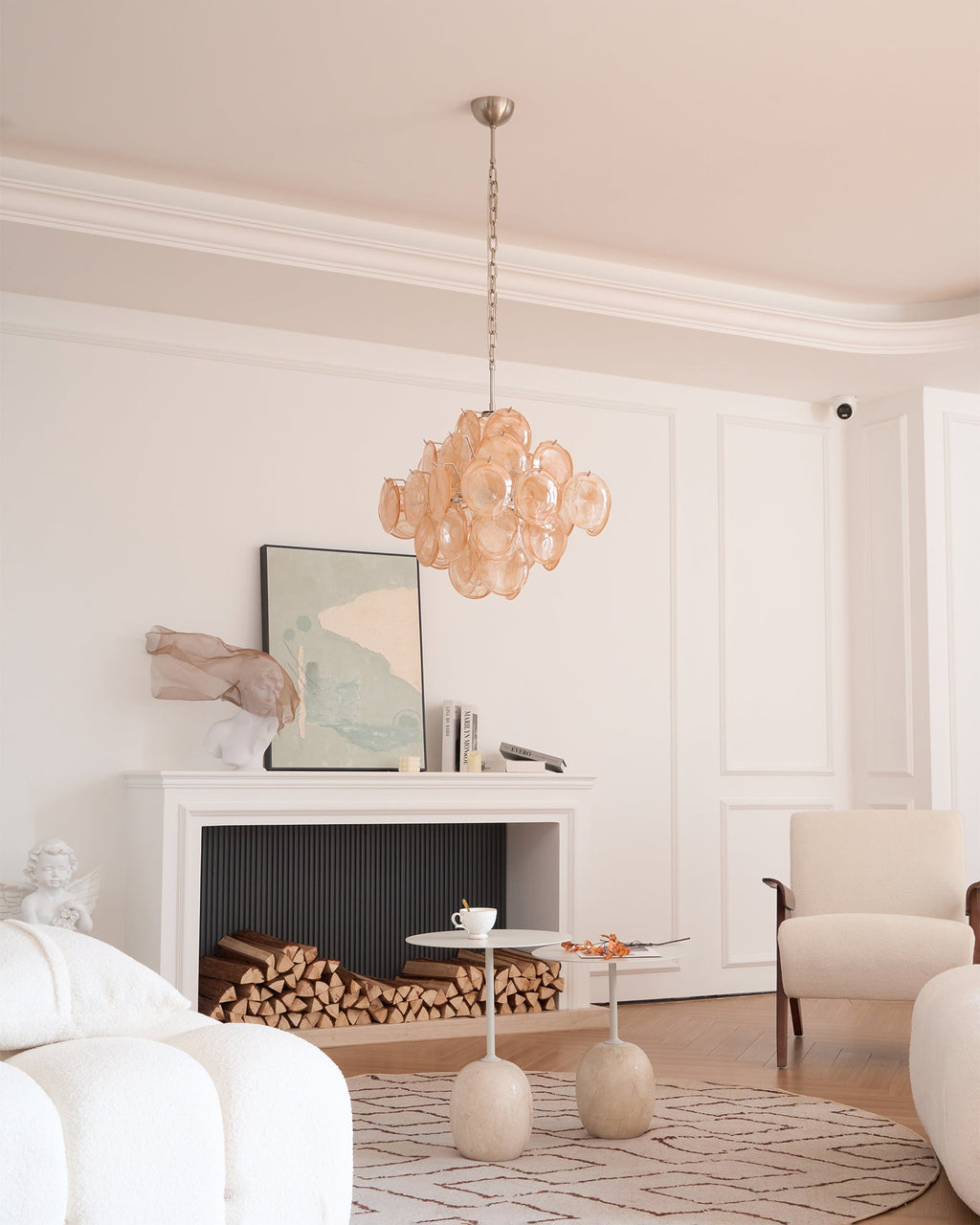 Tildeneris Glass Chandelier-Moonnatur