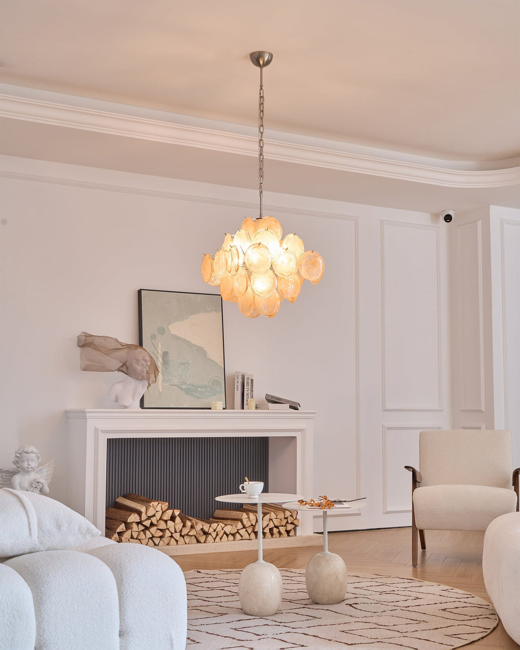Tildeneris Glass Chandelier-Moonnatur