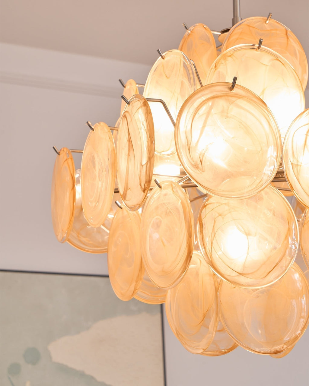Tildeneris Glass Chandelier-Moonnatur