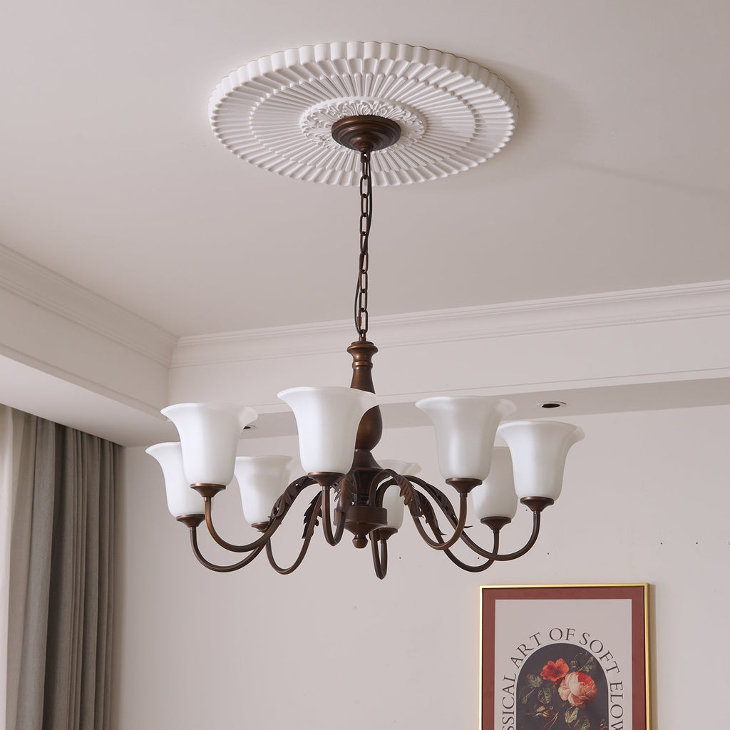 Raveleth Glass Chandelier-Moonnatur