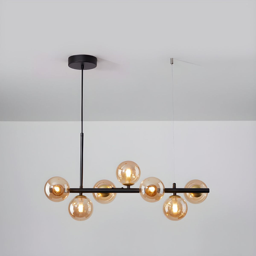 Idrisera Glass Chandelier-Moonnatur