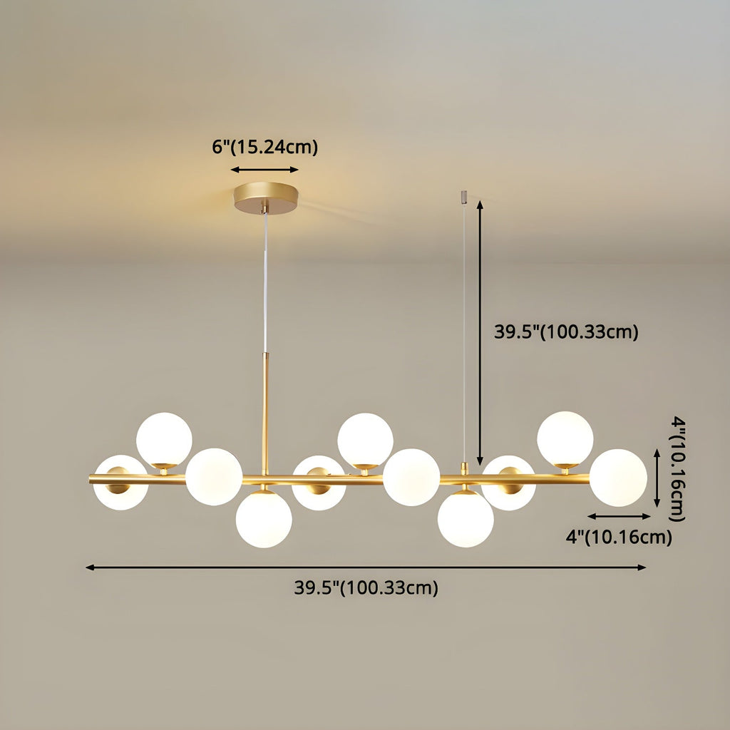 Idrisera Glass Chandelier-Moonnatur