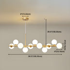 Idrisera Glass Chandelier-Moonnatur