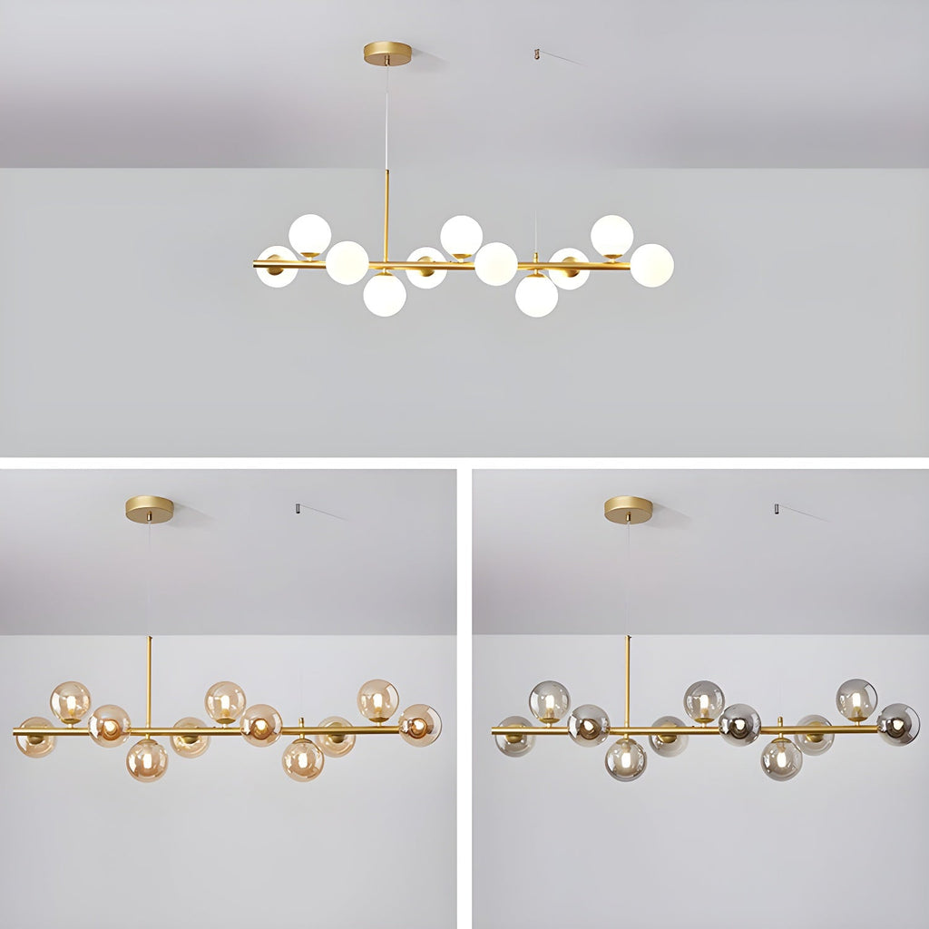 Idrisera Glass Chandelier-Moonnatur