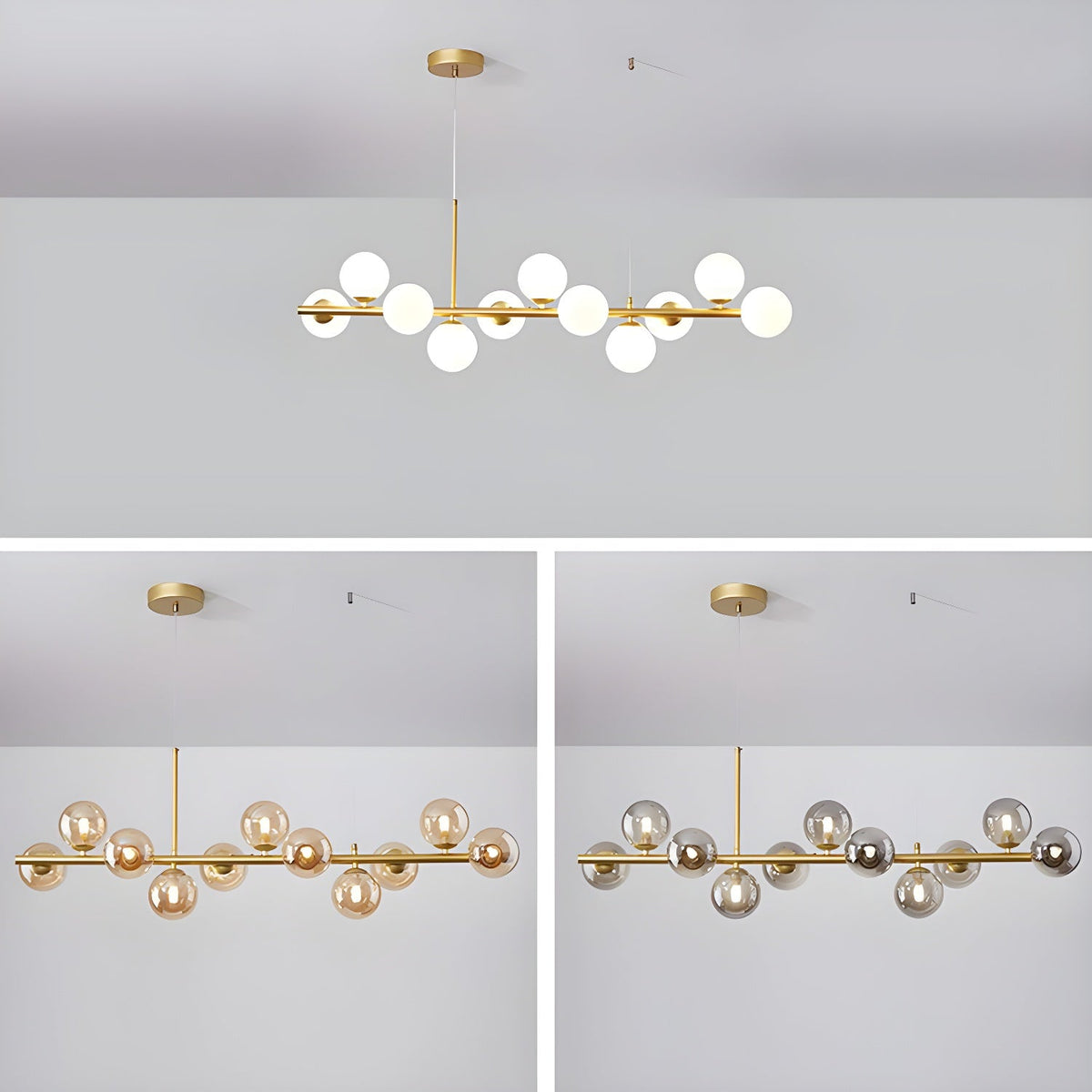 Idrisera Glass Chandelier-Moonnatur