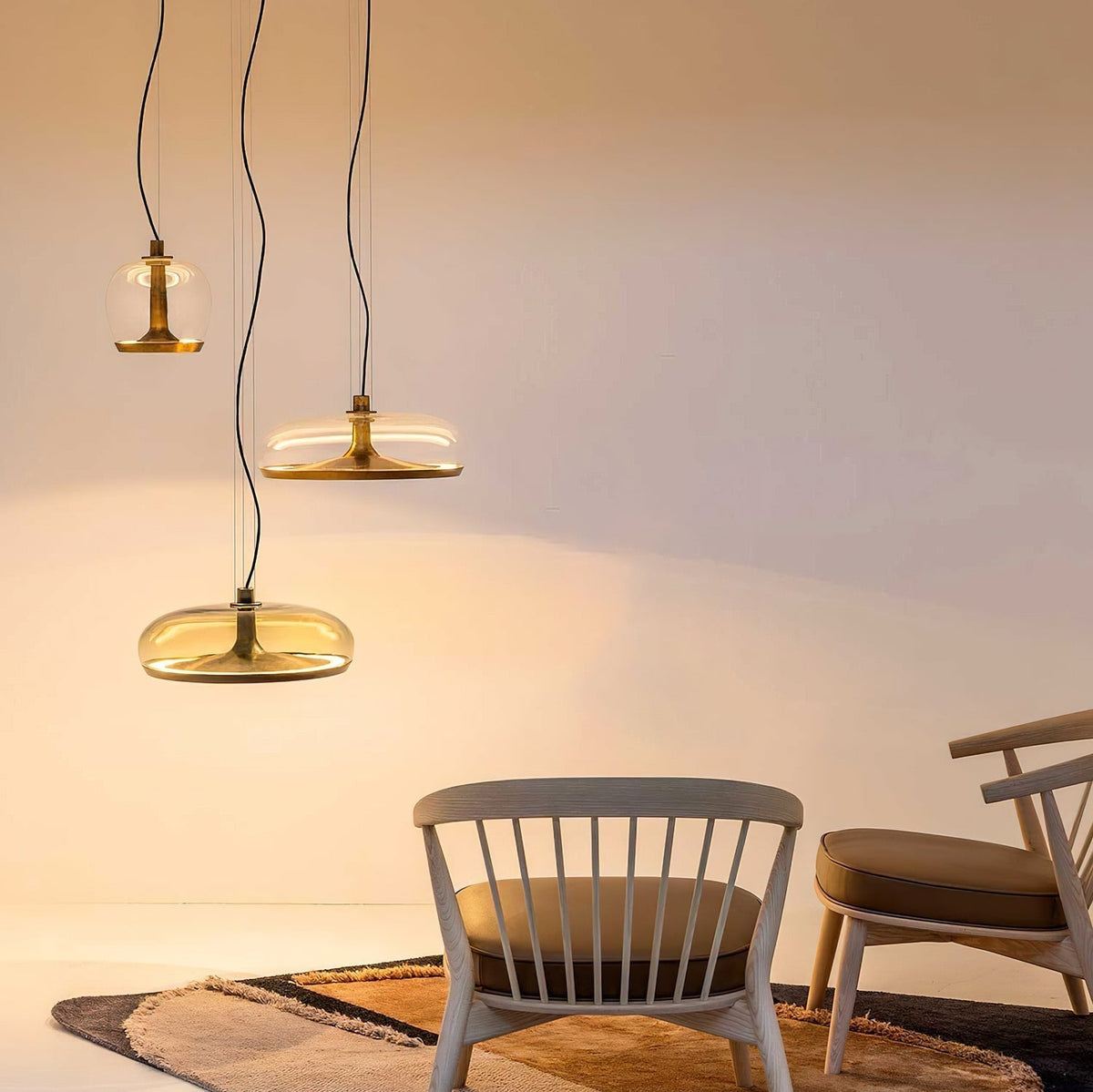 Farenia Glass Pendant Light-Moonnatur