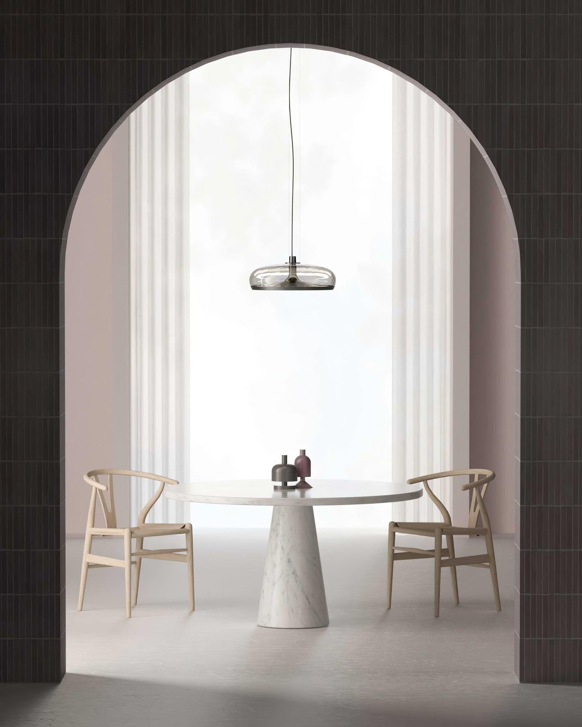 Farenia Glass Pendant Light-Moonnatur