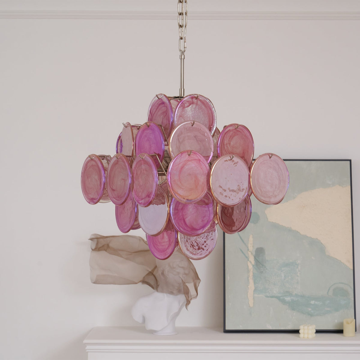 Ulvenevia Glass Chandelier-Moonnatur
