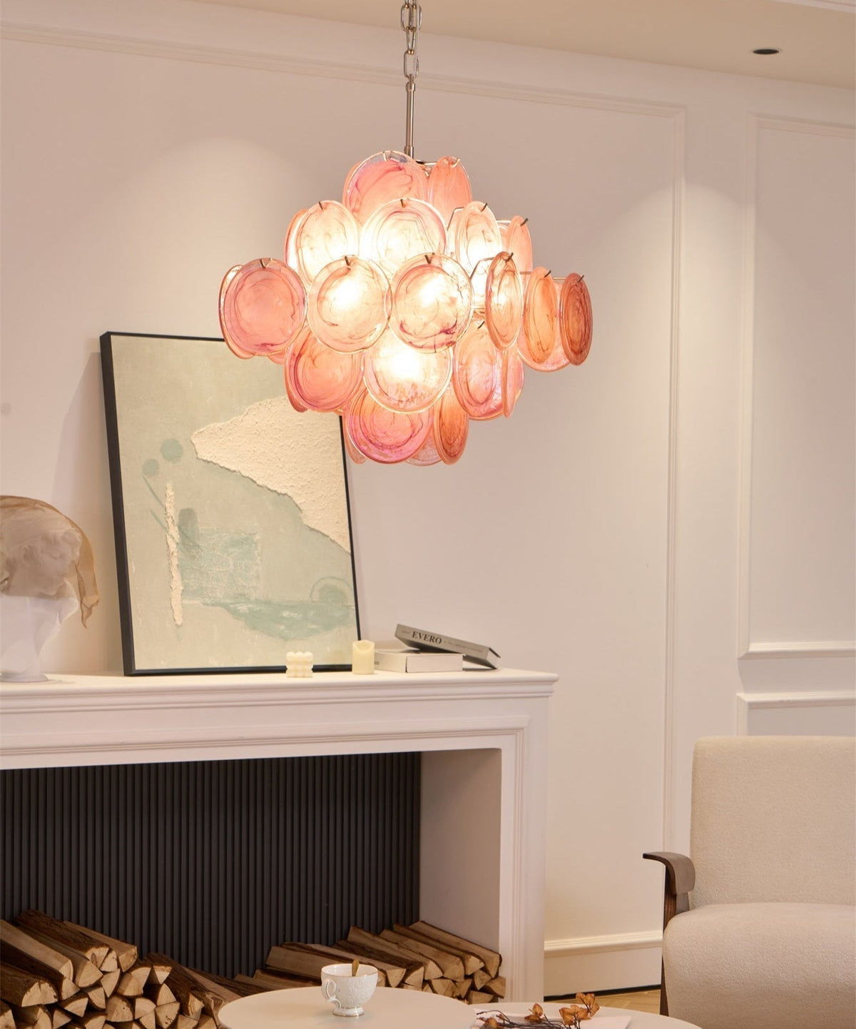 Ulvenevia Glass Chandelier-Moonnatur