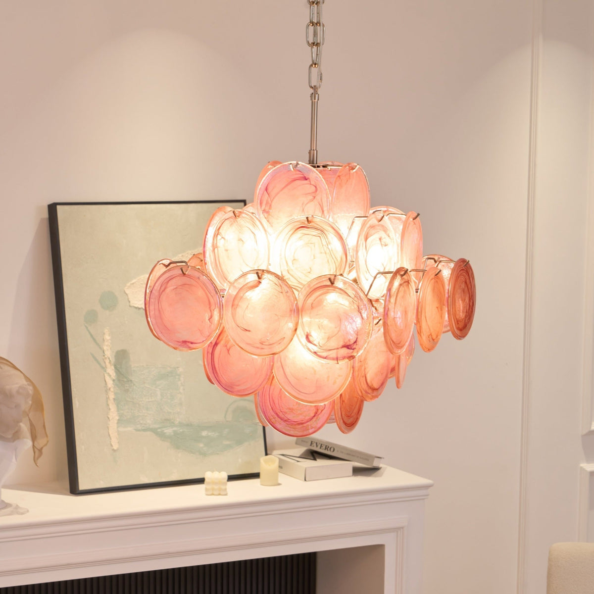 Ulvenevia Glass Chandelier-Moonnatur