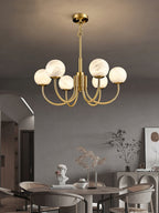 Venelle Alabaster Chandelier-Moonnatur